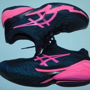 Asics Court FF 3 Sneakers Pink Black Size 10.5 pickleball